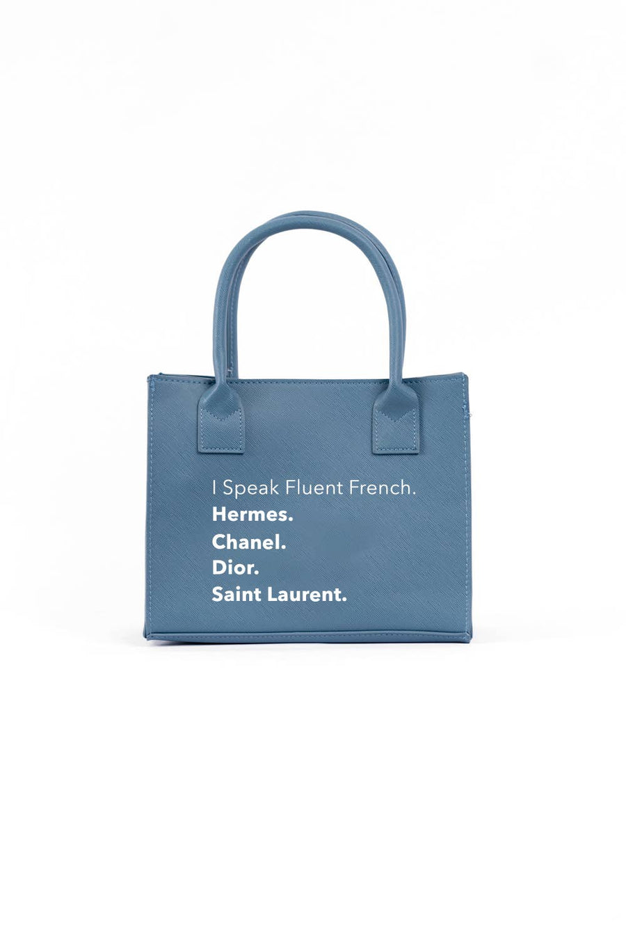 Fluent French (Denim Blue)-  MINI MODERN TOTE