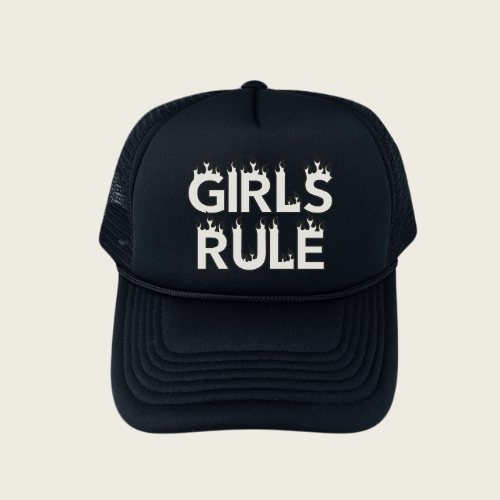 Girls Rule foam trucker hat
