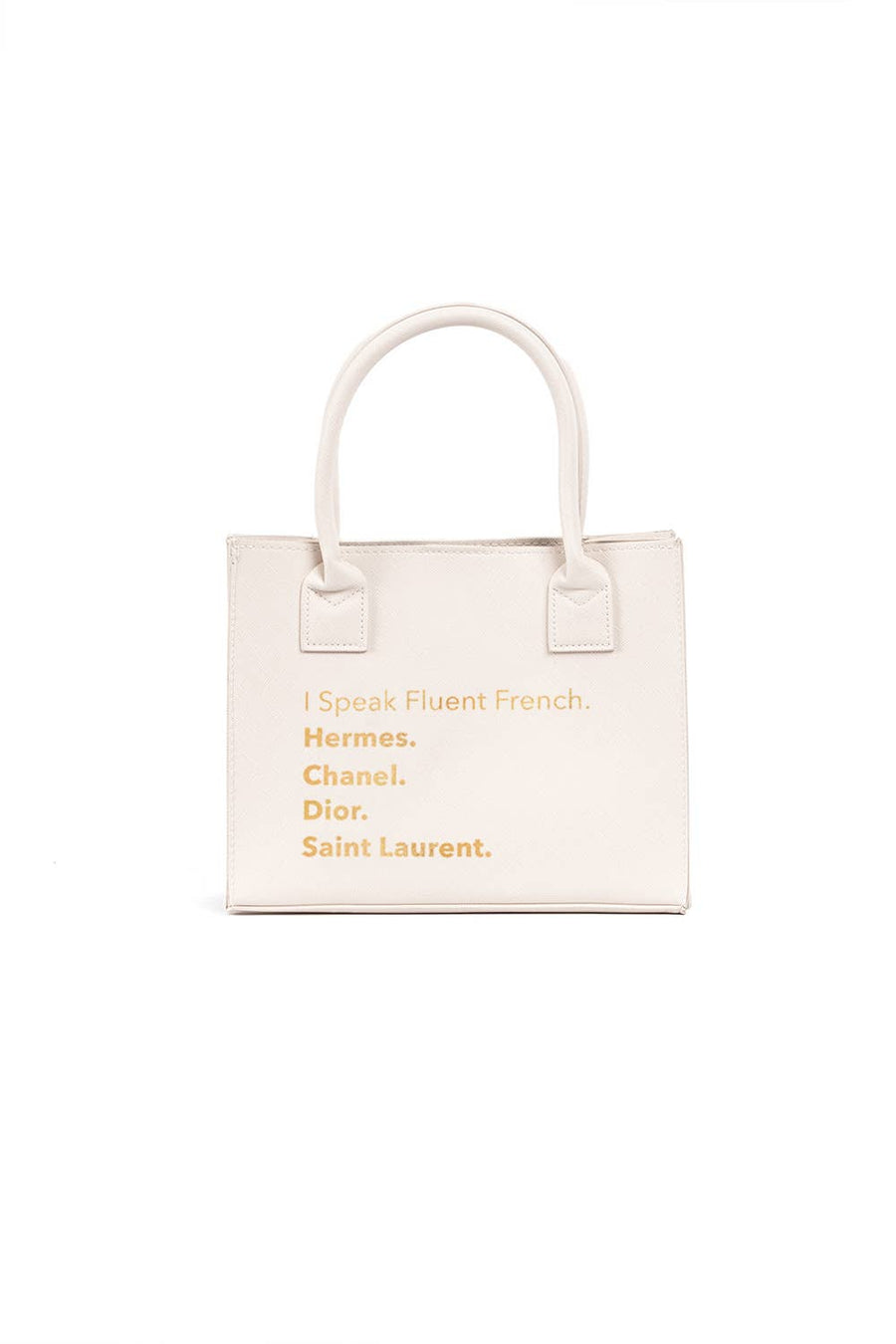 Fluent French (Ivory) - MINI MODERN TOTE
