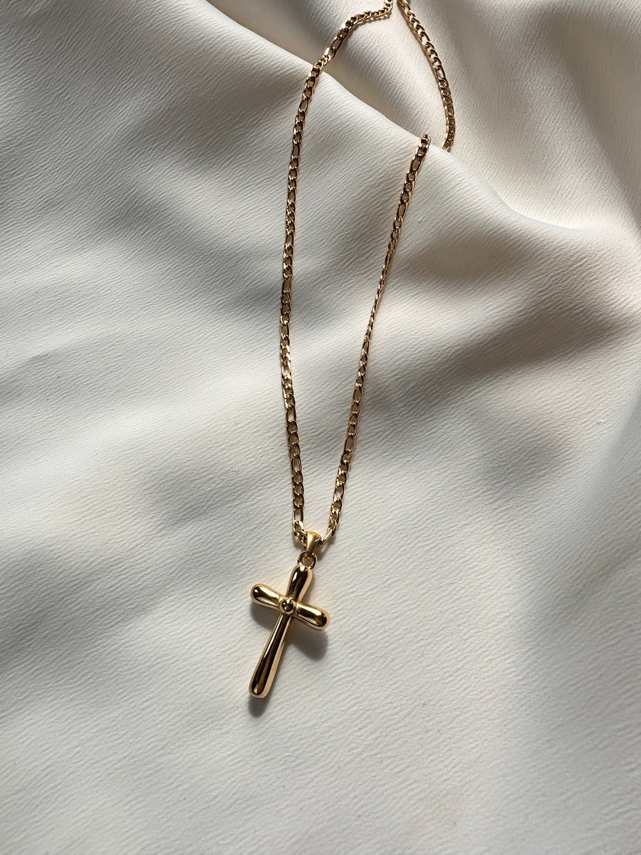 Bubble Cross Necklace