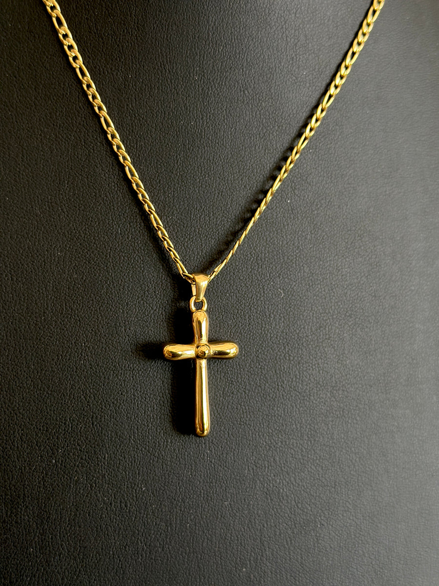 Bubble Cross Necklace