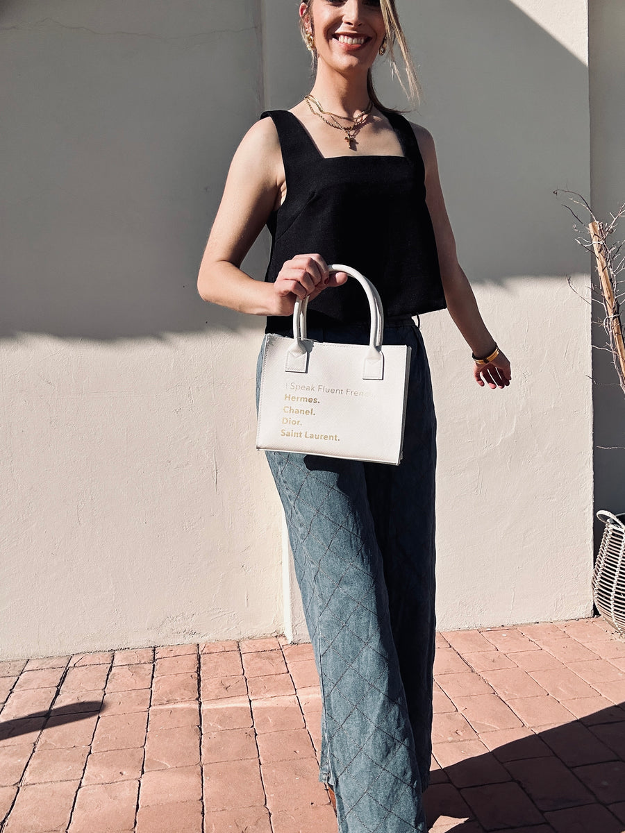 Black Swing Square Neck Tank