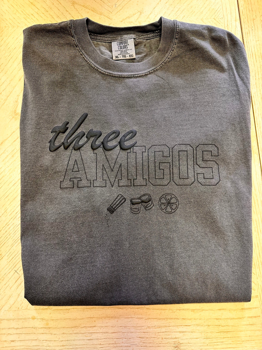 Three Amigos grey graphic t-shirt