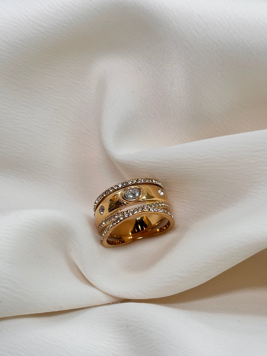 Holiday Glam Collection 2025 ~ Holiday CZ Double Band Ring