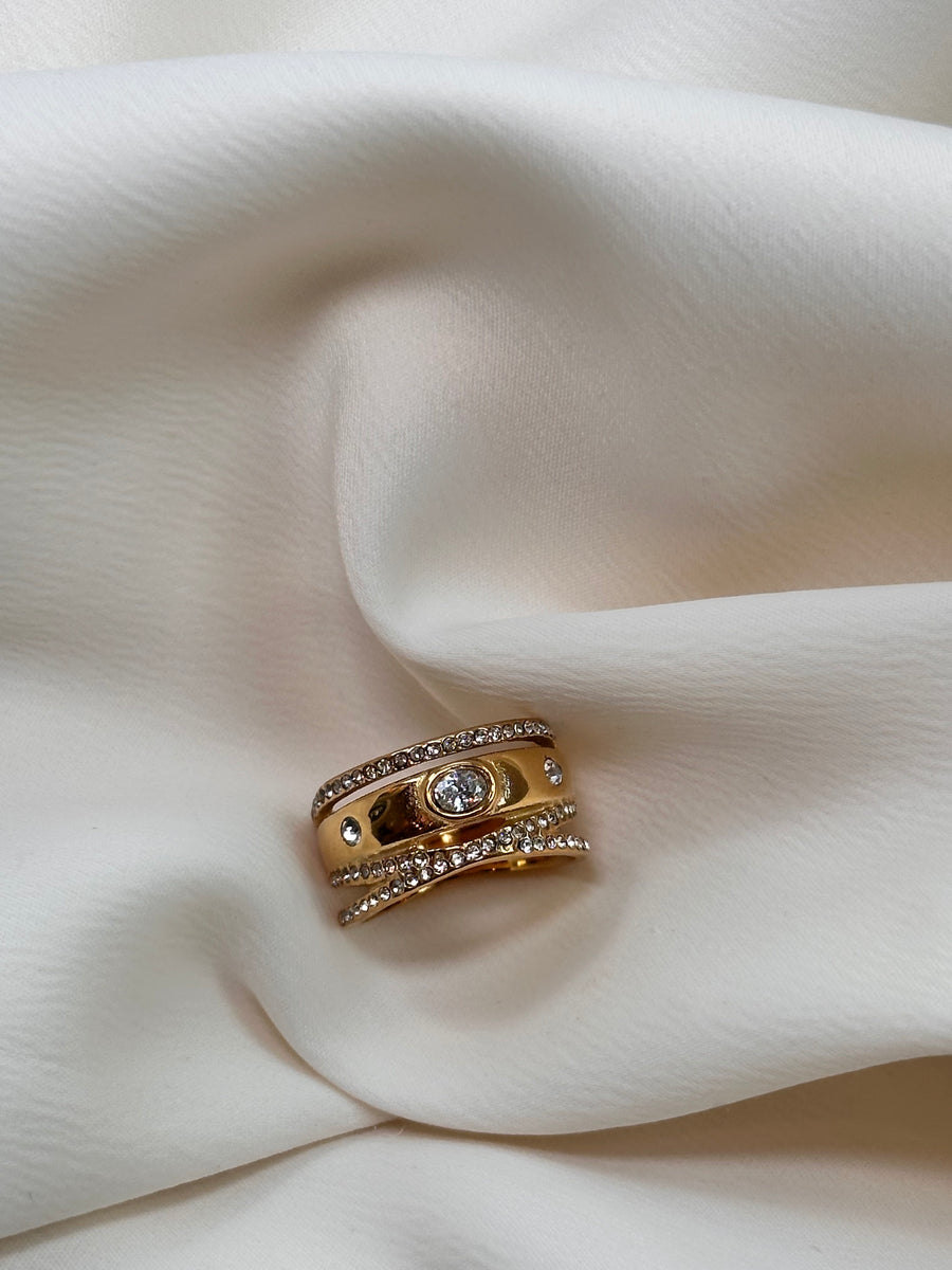 Holiday Glam Collection 2025 ~ Holiday CZ Double Band Ring