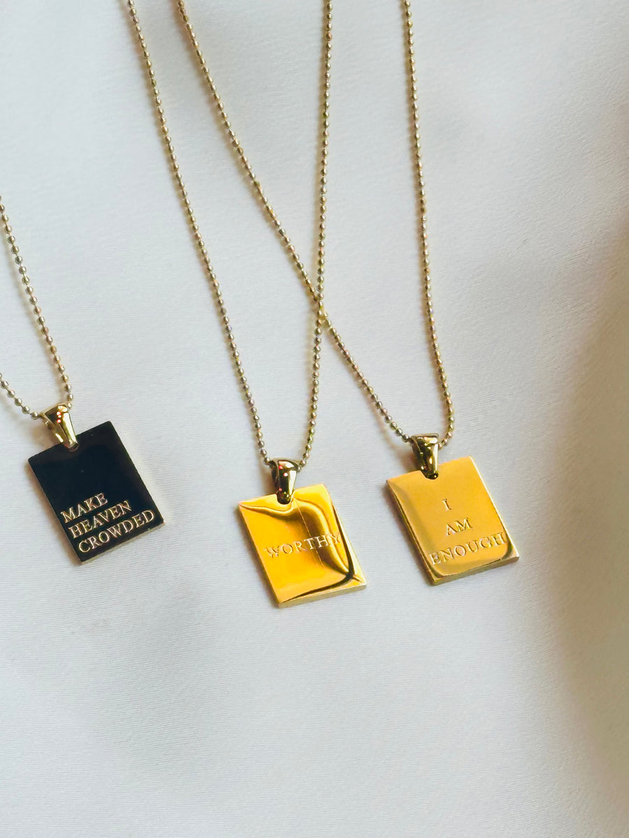 I Am Enough Empowerment Necklace