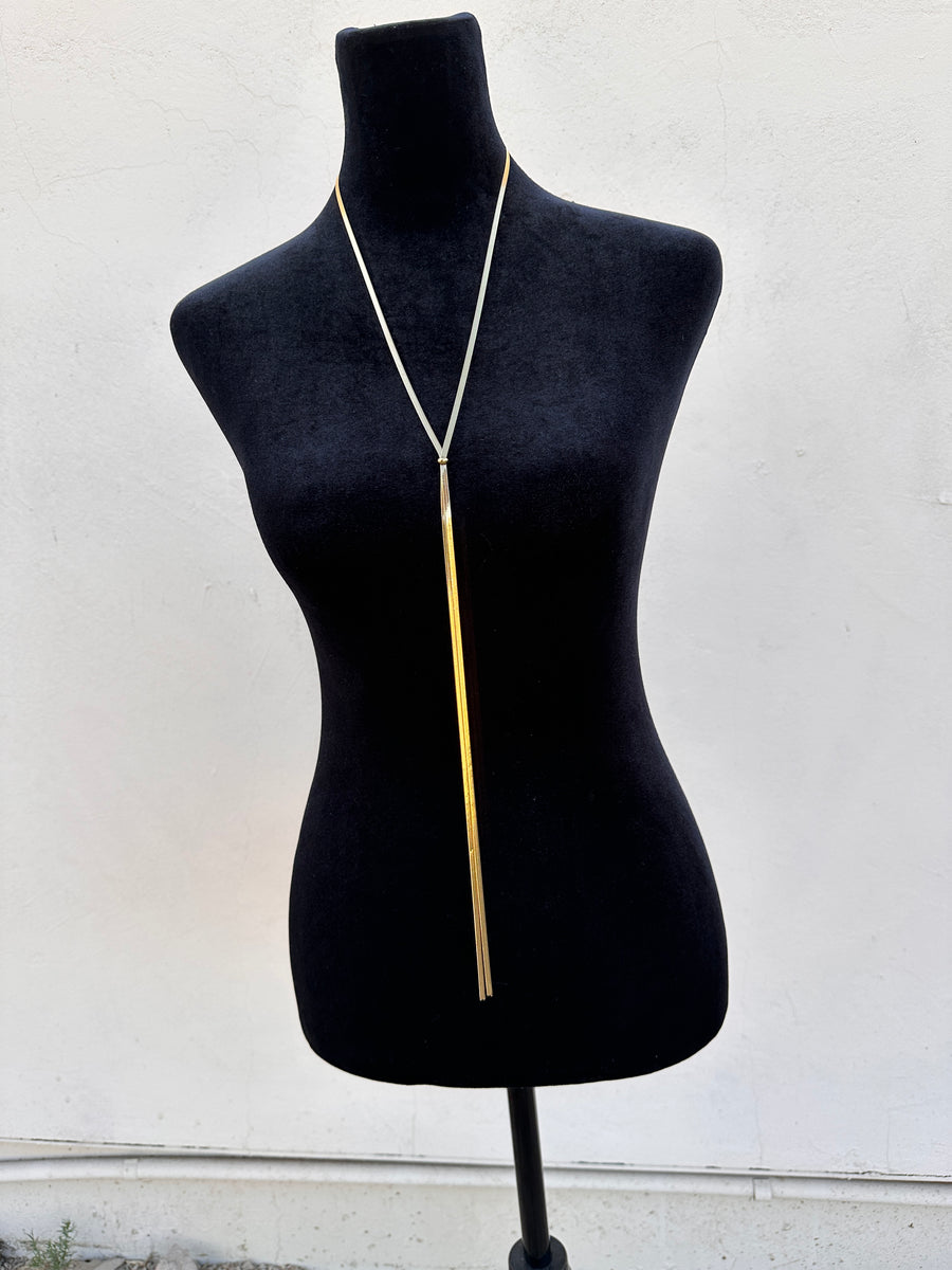 Herringbone Bolo Necklace