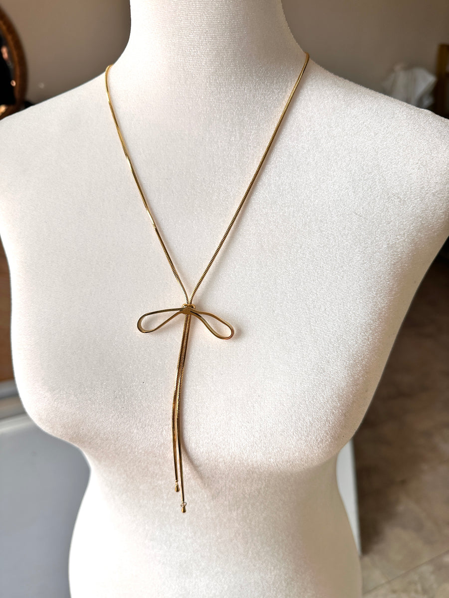 Bow Bolo Necklace