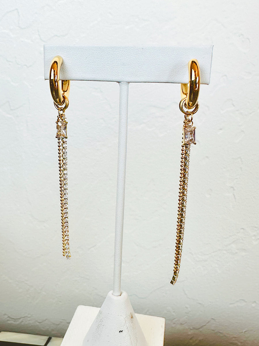 Holiday Glam 2025 ~ Crystal Fringe Earrings