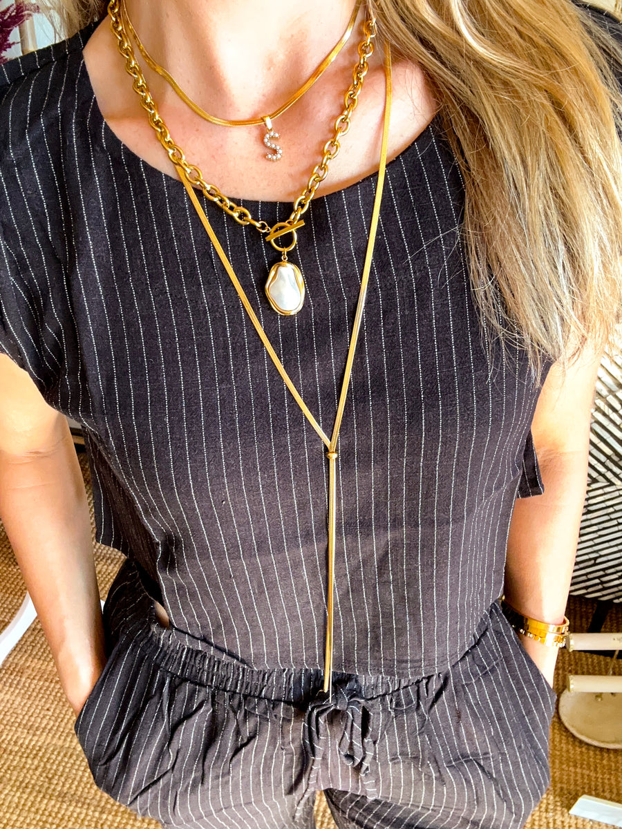 Herringbone Bolo Necklace