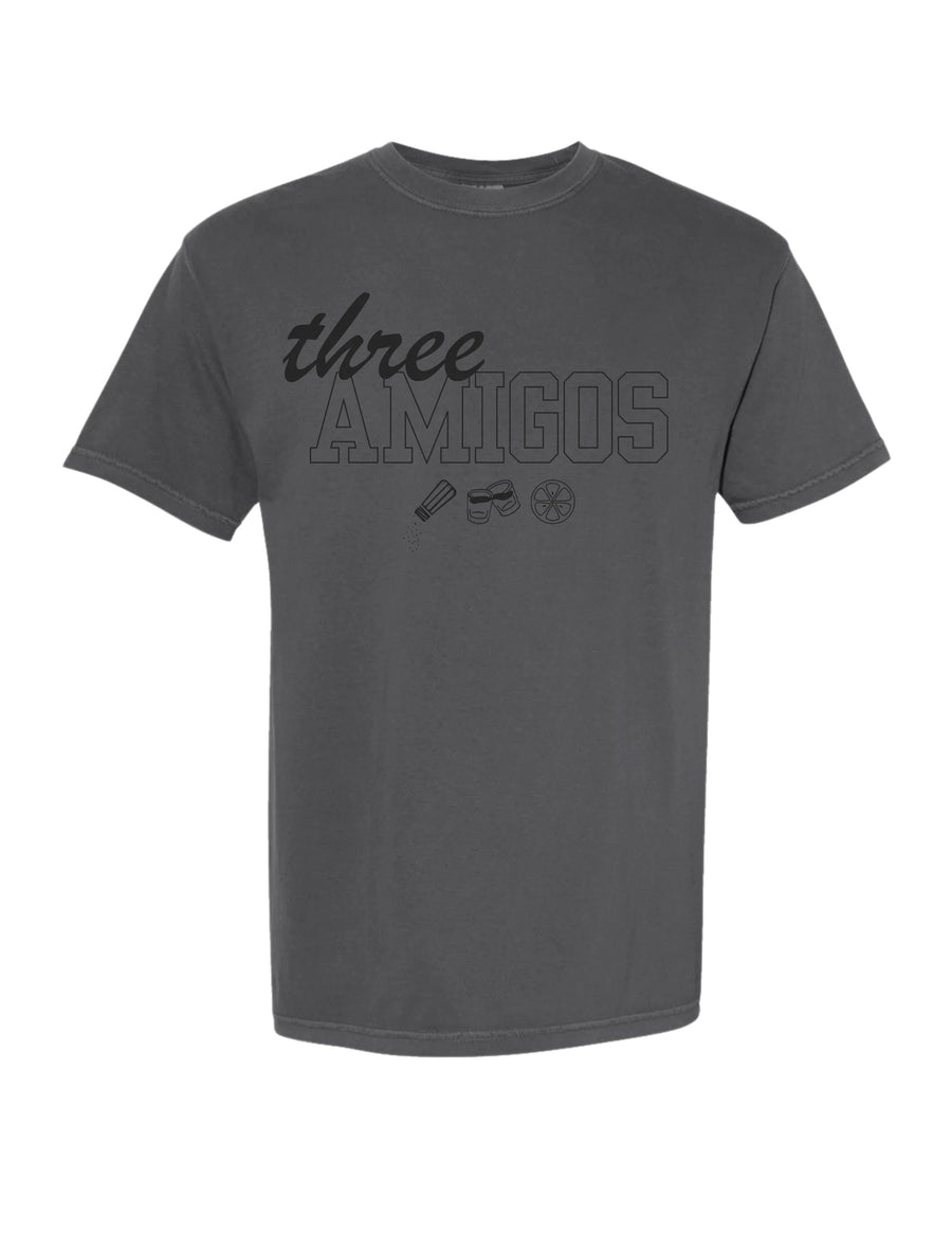 Three Amigos grey graphic t-shirt