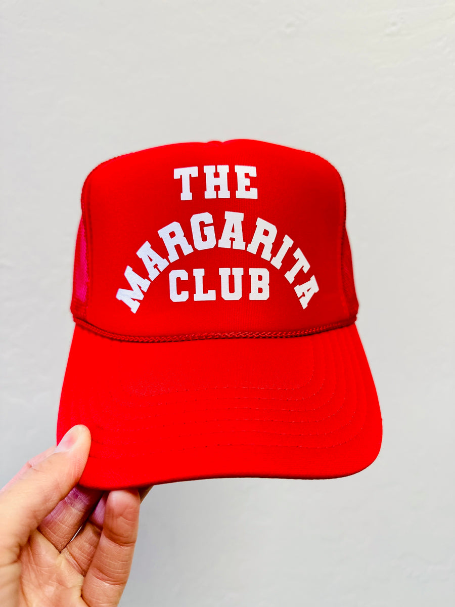 The Margarita Club Red Trucker Hat