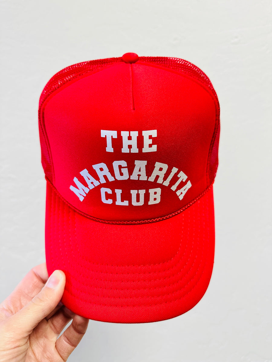 The Margarita Club Red Trucker Hat