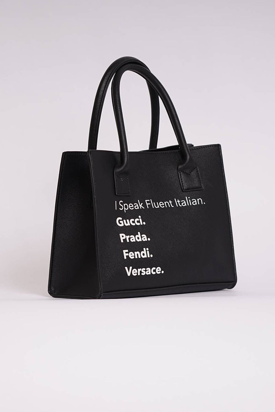 Fluent Italian (Black) - MINI MODERN TOTE
