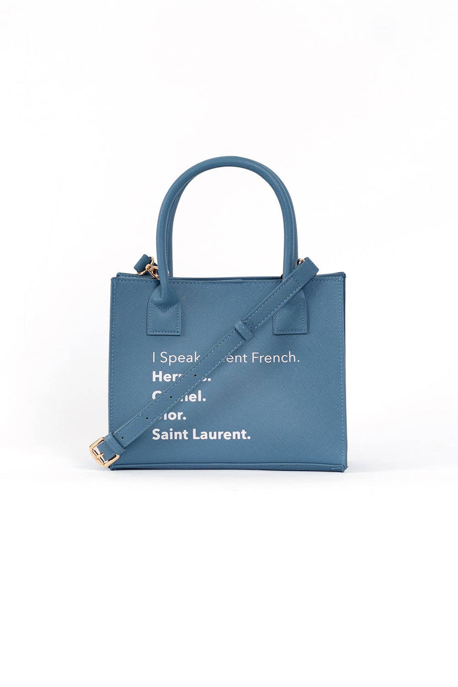 Fluent French (Denim Blue)-  MINI MODERN TOTE