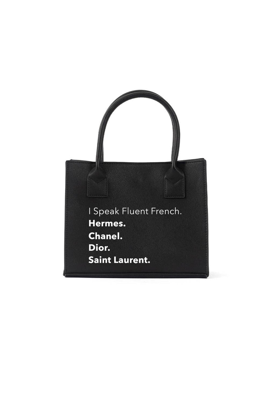 Fluent French (Black) - MINI MODERN TOTE