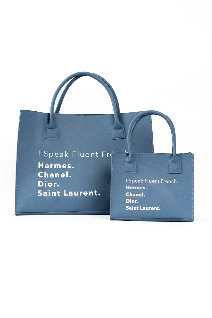 Fluent French (Denim Blue)-  MINI MODERN TOTE