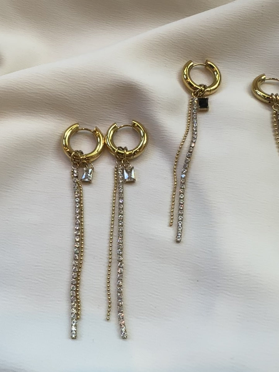 Holiday Glam 2025 ~ Crystal Fringe Earrings