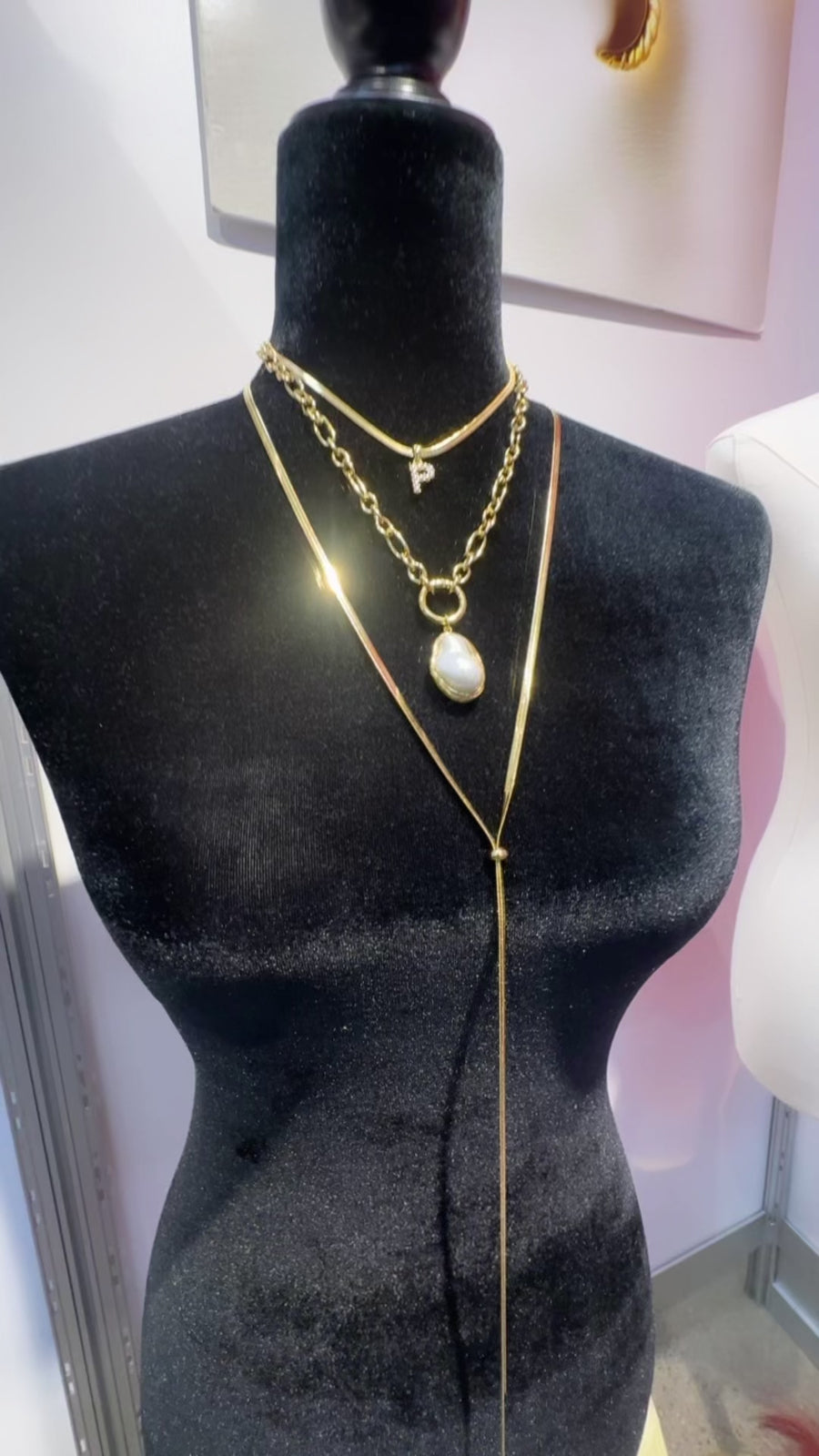 Mixed Metal Gold and Silver Bolo Necklace