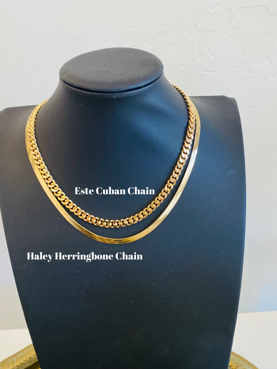 ESTE Cuban Chain Layering Necklace
