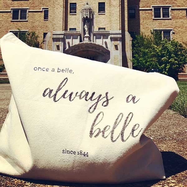 Saint Mary’s College “Once a Belle” canvas bag